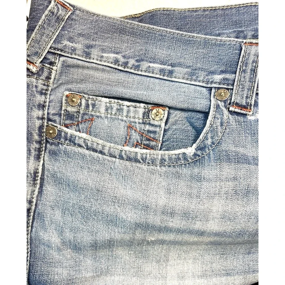 True Religion Rickie Straight Jeans Men’s Size 42 Medium Wash w/ Flap Pockets